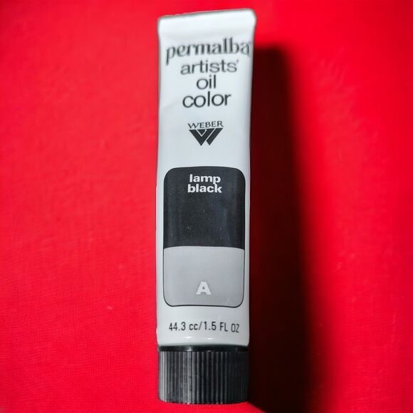 VTG Unused Weber Permalba Oil Paint Silver Asphaltum Raw Umber Black Terra Verte - Picture 11 of 14
